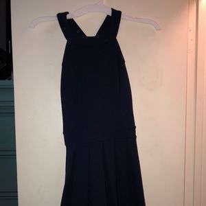Navy dress with bow